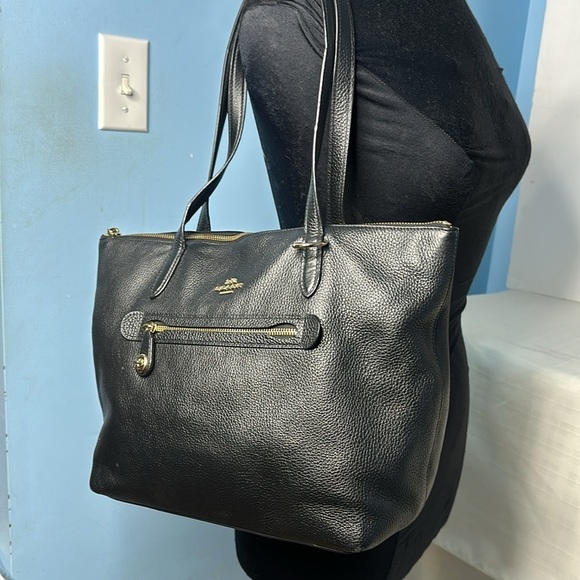 Coach Taylor Tote in Black/ Pale Gold - Picture 12 of 13